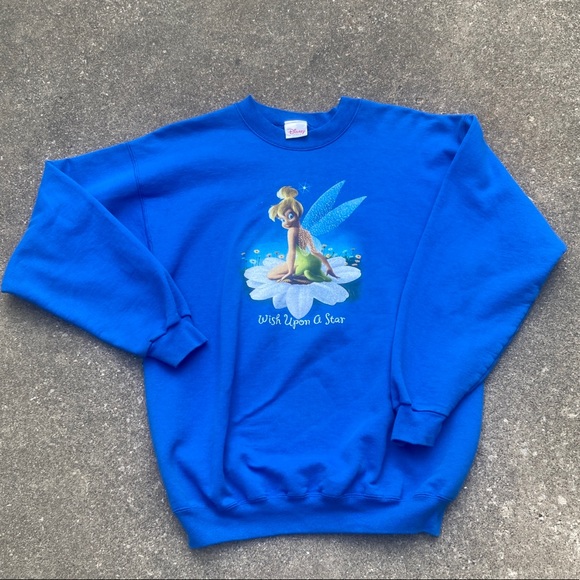 Vintage 90s Tinker Bell Disney Crewneck Sweater - Picture 4 of 6